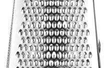 Râpe Hendi à quatre côtés avec bac de récupération - Inox