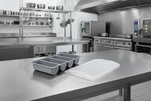 Plateau à couverts Hendi - 4 compartiments GN 1/1 - Gris