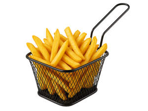 Panier a frites Cookinglife - Panier a snacks - en inox - 10 x 8 x 6,5 cm