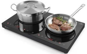 Plaque à induction Hendi - Double zone de cuisson - Kitchen Line - 3500 W