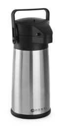Thermos à pompe Hendi - Pompe à eau - en acier inoxydable - 2,2 L
