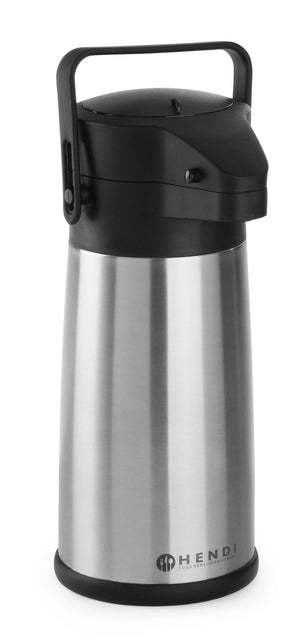 Thermos à pompe Hendi - Pompe à eau - en acier inoxydable - 2,2 L