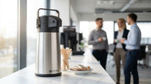 Thermos à pompe Hendi - Pompe à eau - en acier inoxydable - 2,2 L