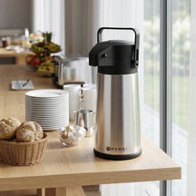 Thermos à pompe Hendi - Pompe à eau - en acier inoxydable - 2,2 L