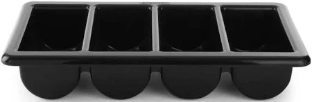 Plateau à couverts Hendi - 4 compartiments GN 1/1 - Noir