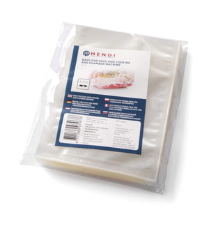 Ensemble de sacs sous vide Hendi - Emballage sous vide - 35 x 25 cm - 100 pièces