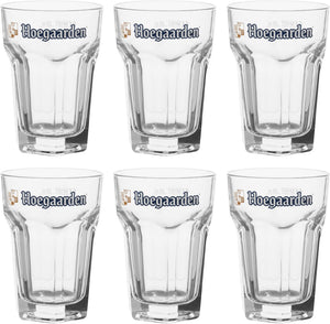 Ensemble de verres a bière Hoegaarden - Verres a witbier - 250 ml - 6 pièces