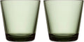 Iittala Waterglazen Kartio - Pine Green - 210 ml - 2 Stuks