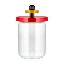 Pot de stockage Alessi Twergi - ES16/100 - Rouge - ø 12 cm / 1 litre - par Ettore Sotsass