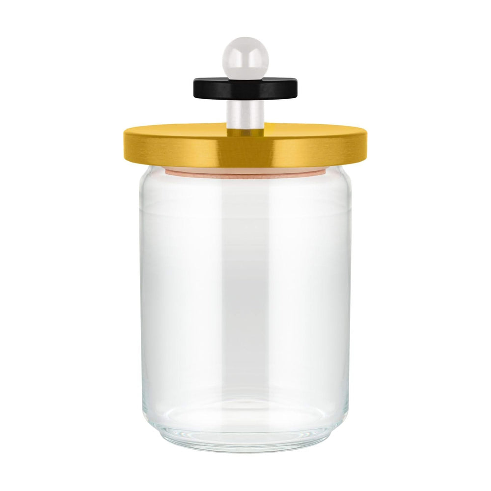 Pot de stockage Alessi Twergi - ES16/100 1 - Jaune - ø 12 cm / 1 litre - par Ettore Sotsass