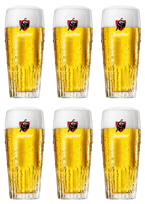 Ensemble de verres a bière Jupiler - Verres a bière - 330 ml - 6 pièces