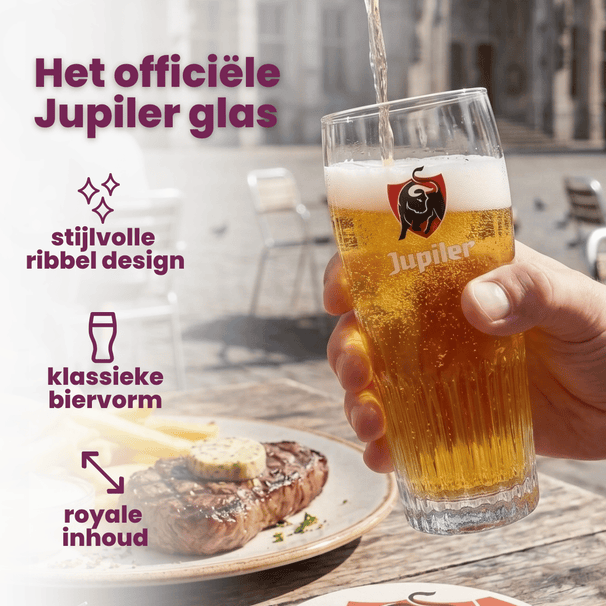 Ensemble de verres a bière Jupiler - Verres a bière - 330 ml - 6 pièces
