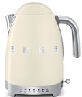 Bouilloire Variable SMEG - 7 réglages de température - crème - 1,7 litres - KLF04CREU