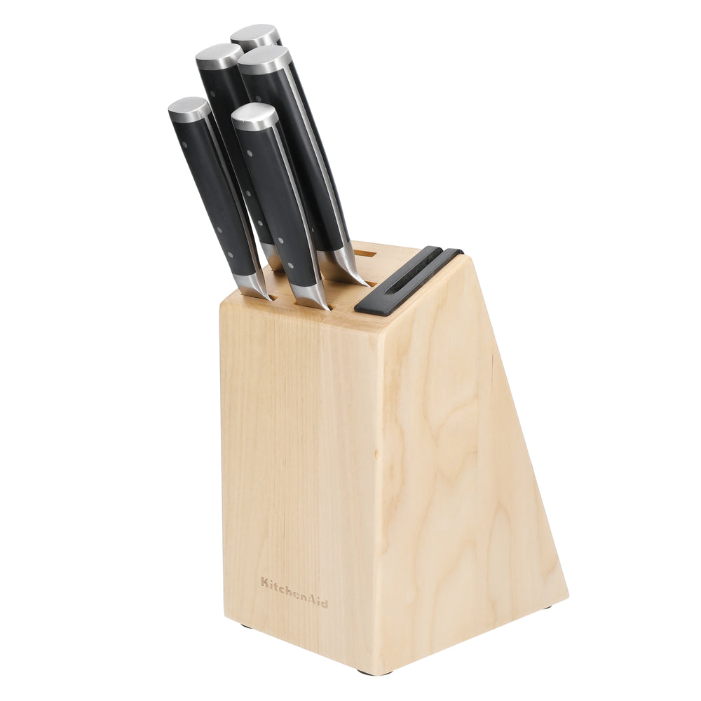 Ensemble de couteaux de cuisine en bouleau KitchenAid Gourmet 6 pièces