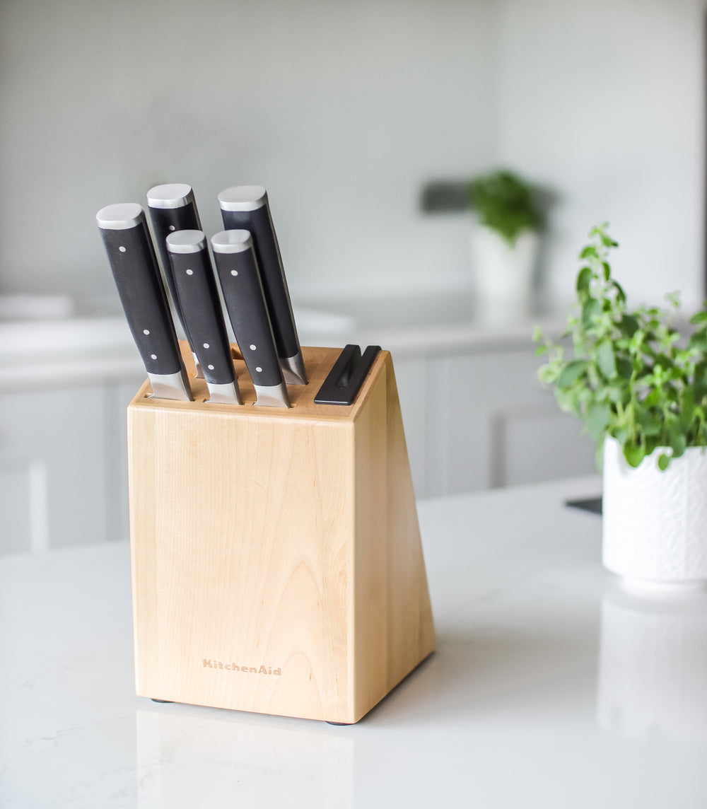 Ensemble de couteaux de cuisine en bouleau KitchenAid Gourmet 6 pièces