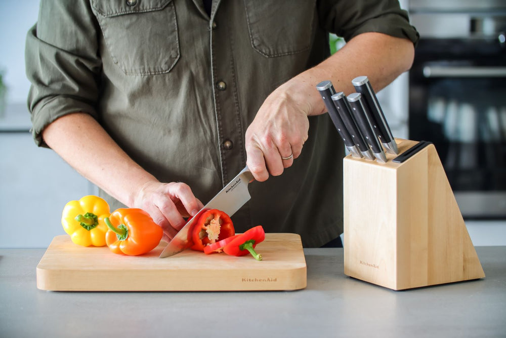 Ensemble de couteaux de cuisine en bouleau KitchenAid Gourmet 6 pièces