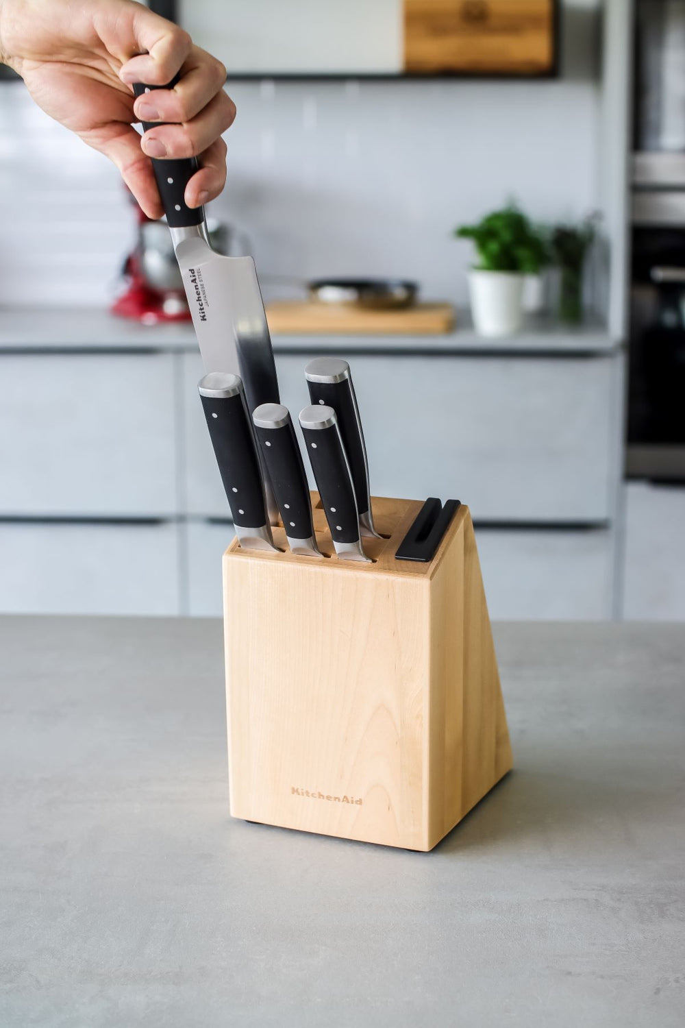 Ensemble de couteaux de cuisine en bouleau KitchenAid Gourmet 6 pièces