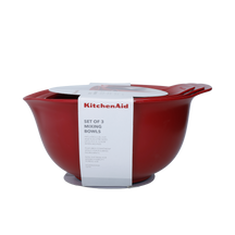 Bol de mélange Core Rouge Empereur KitchenAid - 3 pièces