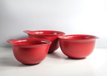 Bol de mélange Core Rouge Empereur KitchenAid - 3 pièces