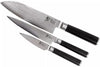 Ensemble de couteaux Kai Shun Classic (couteau de bureau + couteau universel + couteau Santoku) 3 pièces - DMS-310