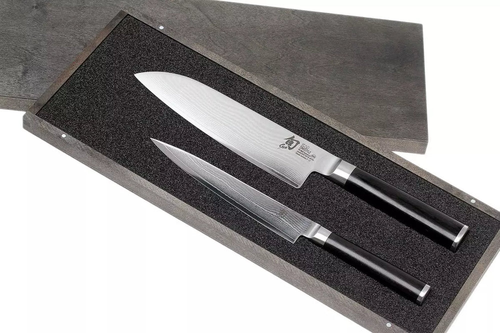 Ensemble de couteaux Kai Shun Classic (couteau universel + couteau Santoku) 2 pièces - DMS-230