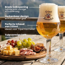Ensemble de verres à bière Karmeliet - Bière - Belgique - 33 cl - 6 pièces