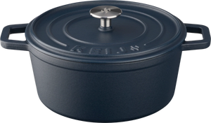 Keij Kamado Dutch Oven / Braadpan Blauw - Geëmailleerd Gietijzer - ø 24 cm / 3.5 liter