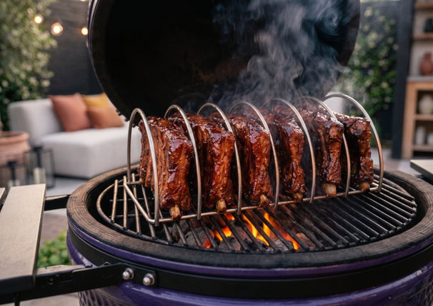 Keij Kamado Sparerib Rek Large - RVS - voor 6 spareribs