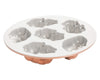 Moule à pâtisserie Nordic Ware Baby Bunny en cuivre - 6 pièces