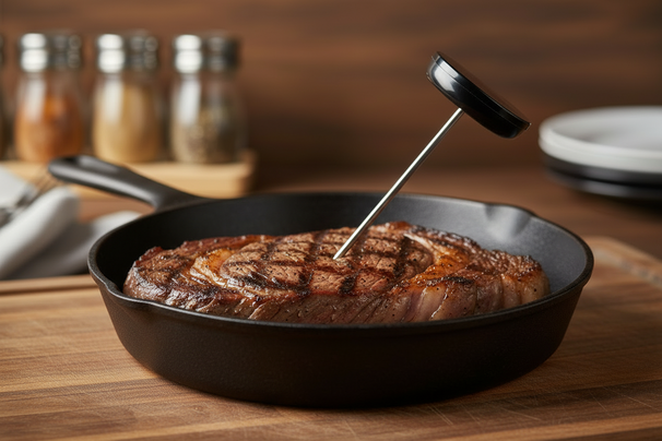 Thermomètre à viande - Thermomètre pour barbecue - Thermomètre de cuisson - Thermomètre à cœur - 12 cm