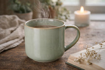 Cookinglife Koffiemokken Serene Green 330 ml - Aardewerk - 4 stuks