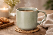 Cookinglife Koffiemokken Serene Green 330 ml - Aardewerk - 4 stuks