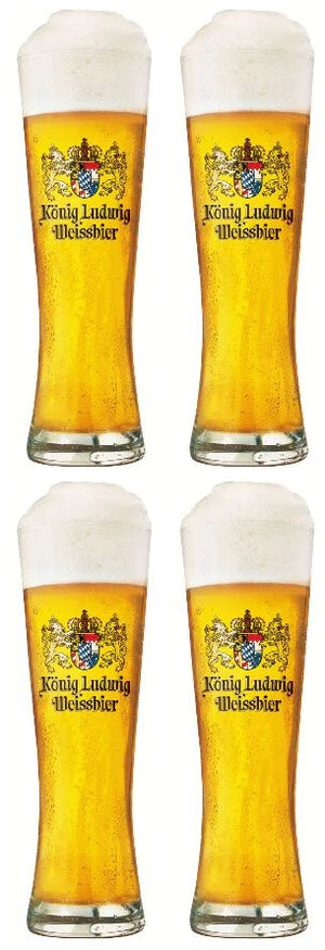 Ensemble de verres a bière Konig Ludwig - Weizen - 500 ml - 4 pièces