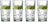 Verres long drink Leonardo Capri 390 ml - 4 pièces