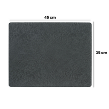 Sets de table LIND DNA Hippo - Cuir - Vert pastel - 45 x 35 cm - 2 pièces