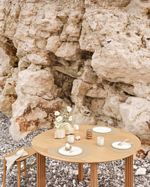 Dessous de Verre LIND DNA Nupo - Cuir - Khaki - 13 x 11 cm - 4 pièces