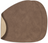 Sets de table LIND DNA Nupo - Cuir - Marron / Sable - réversibles - Courbés - 44 x 37 cm - 2 Pièces