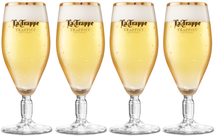 La Trappe Verre à Bière Trappiste Blanc - 300 ml - 4 pièces