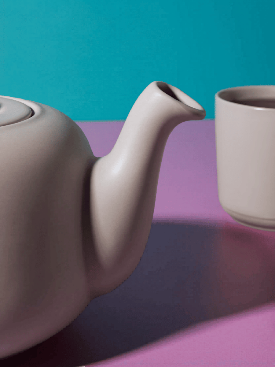 Théière La Cafetière - Théière en faïence - Classic Latte - 600 ml
