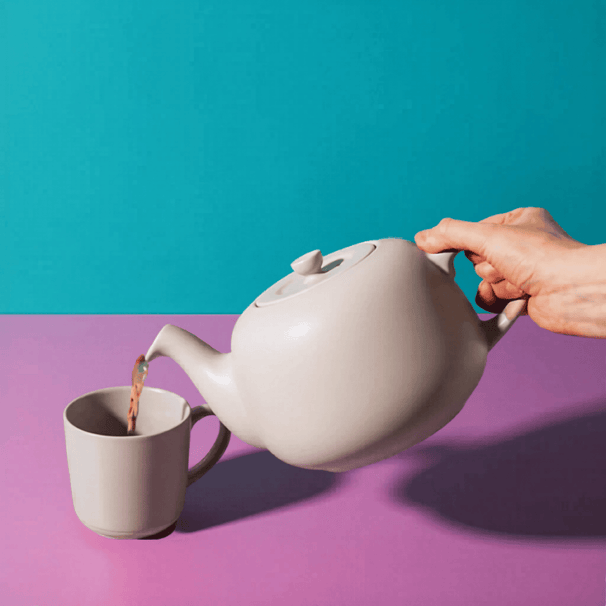 Théière La Cafetière - Théière en faïence- Classic Latte - 1,2 L