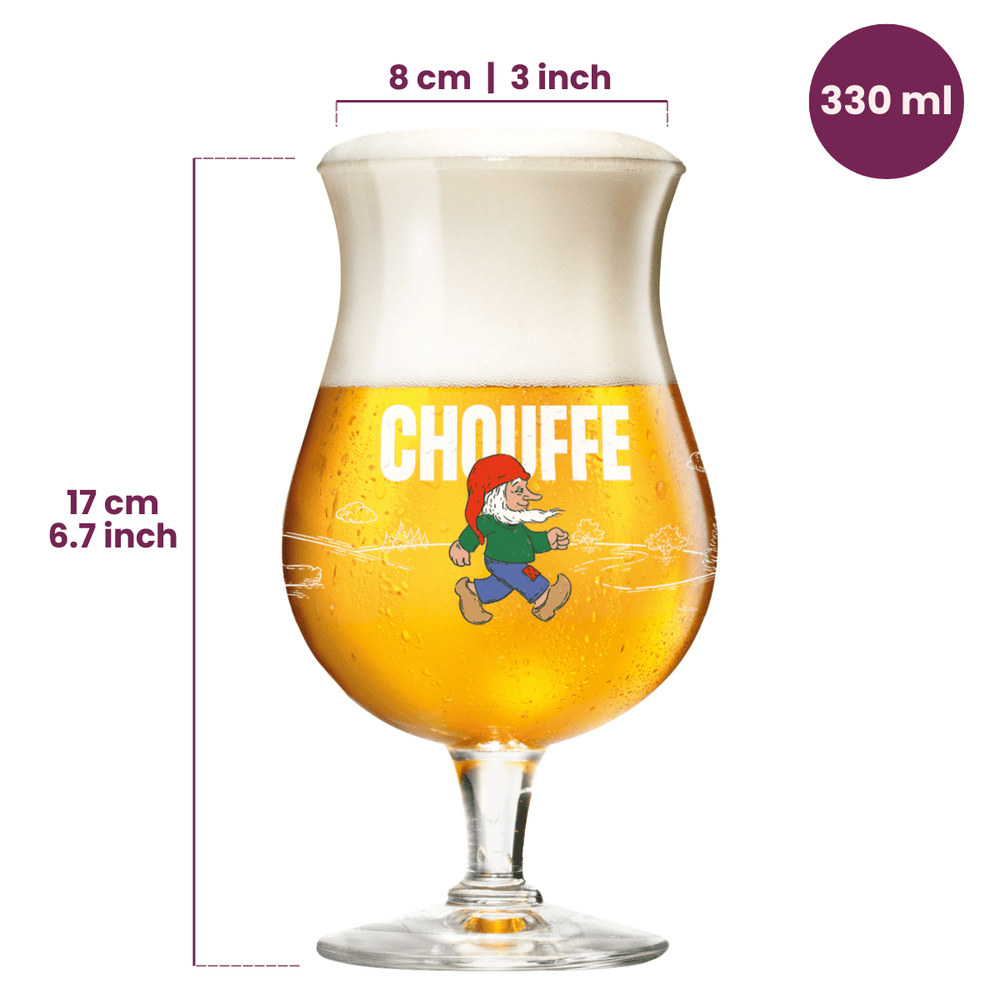 Ensemble de verres a biere La Chouffe - Verres a biere - 330 ml - 2 pièces