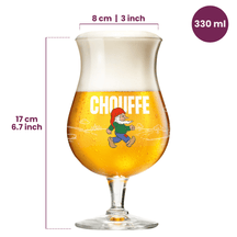 Ensemble de verres a biere La Chouffe - Verres a biere - 330 ml - 2 pièces