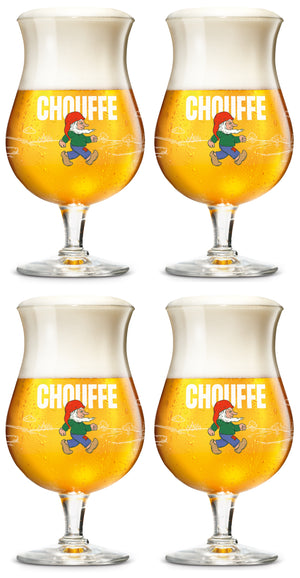 Ensemble de verres a biere La Chouffe - Verres a biere - 330 ml - 4 pièces