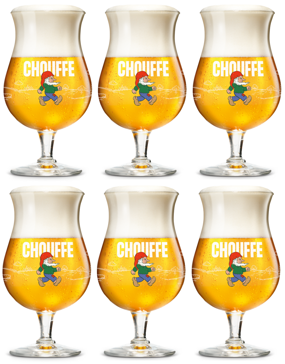 Verres à bière La Chouffe 330 ml - 6 pièces