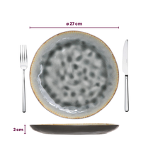 Assiettes de dîner Cosy & Trendy Laguna Blue Grey ø 27 cm - 4 pièces