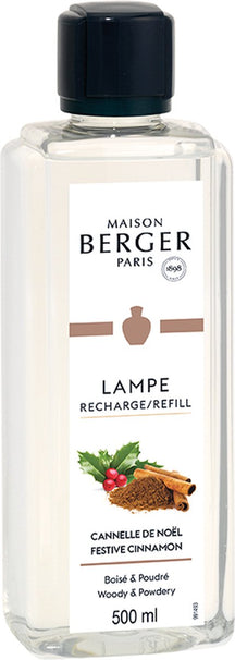 Recharge Lampe Berger - pour brûle-parfum - Cannelle Festive - 500 ml