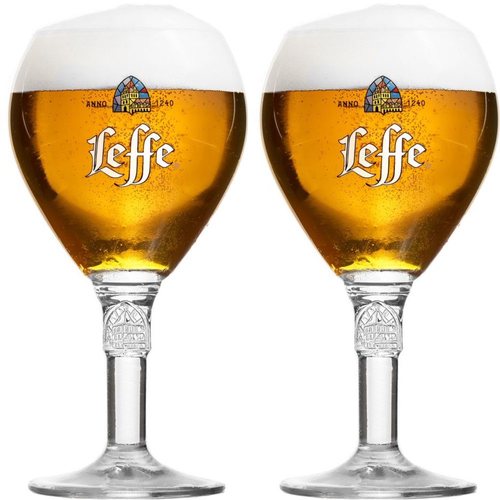 Verre à bière Leffe 330 ml - Lot de 2