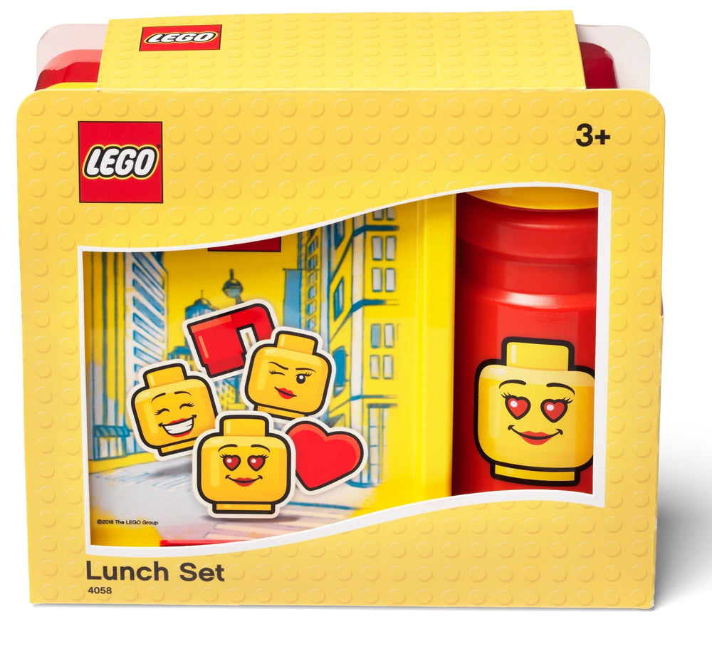 Ensemble repas LEGO® Classic Girls - Jaune/ Rouge