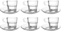 Leonardo Verre à expresso et soucoupe Senso 70 ml - 6 pièces