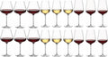 Ensemble de verres à vin Leonardo Brunelli (verres à vin blanc, verres à vin rouge et verres à Bourgogne) - Ensemble de 18 pièces